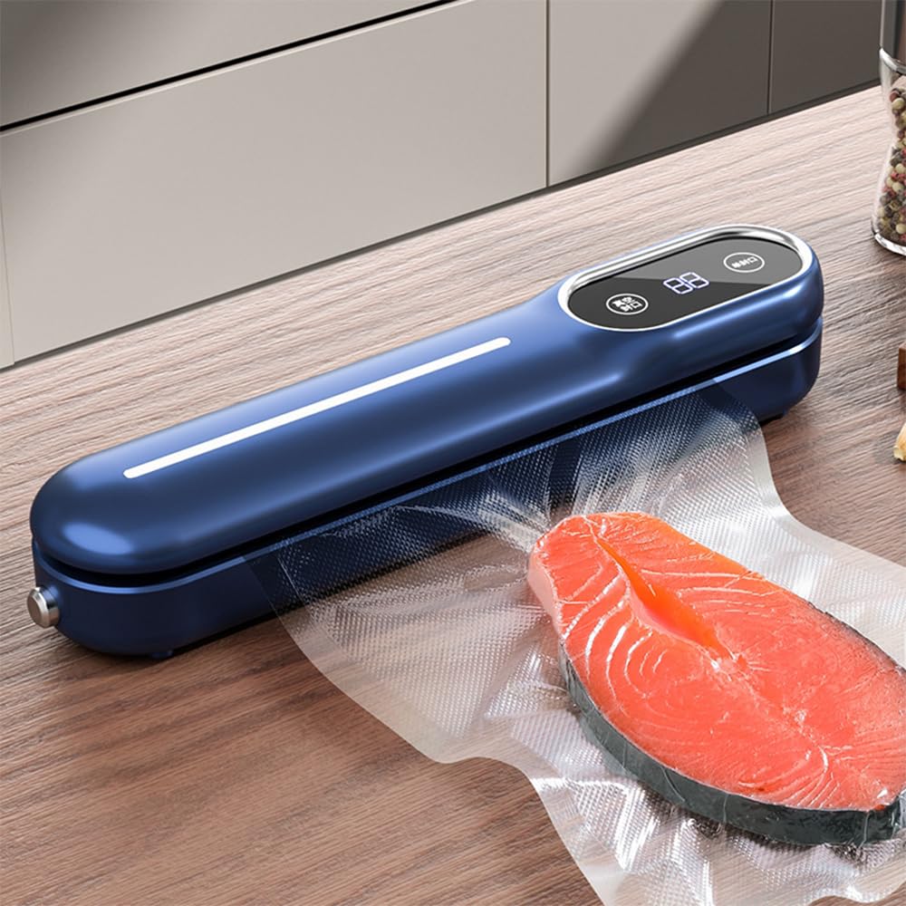 LENDIS Vacuum sealer, food sealer, comes with 20 sealing bags inside, (blue)