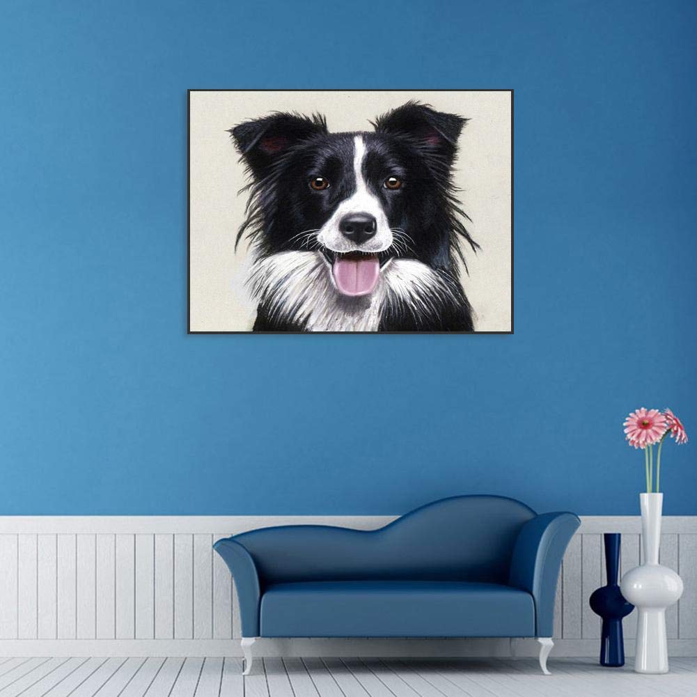 Domybest 5D DIY Full Drill Diamond Painting – 'Renard Blanc', 30x40 Cm, Tier-Motiv, Bastelspaß Mit Glitzer