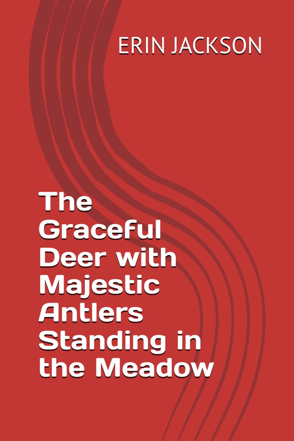 The Graceful Deer with Majestic Antlers Standing in the Meadow