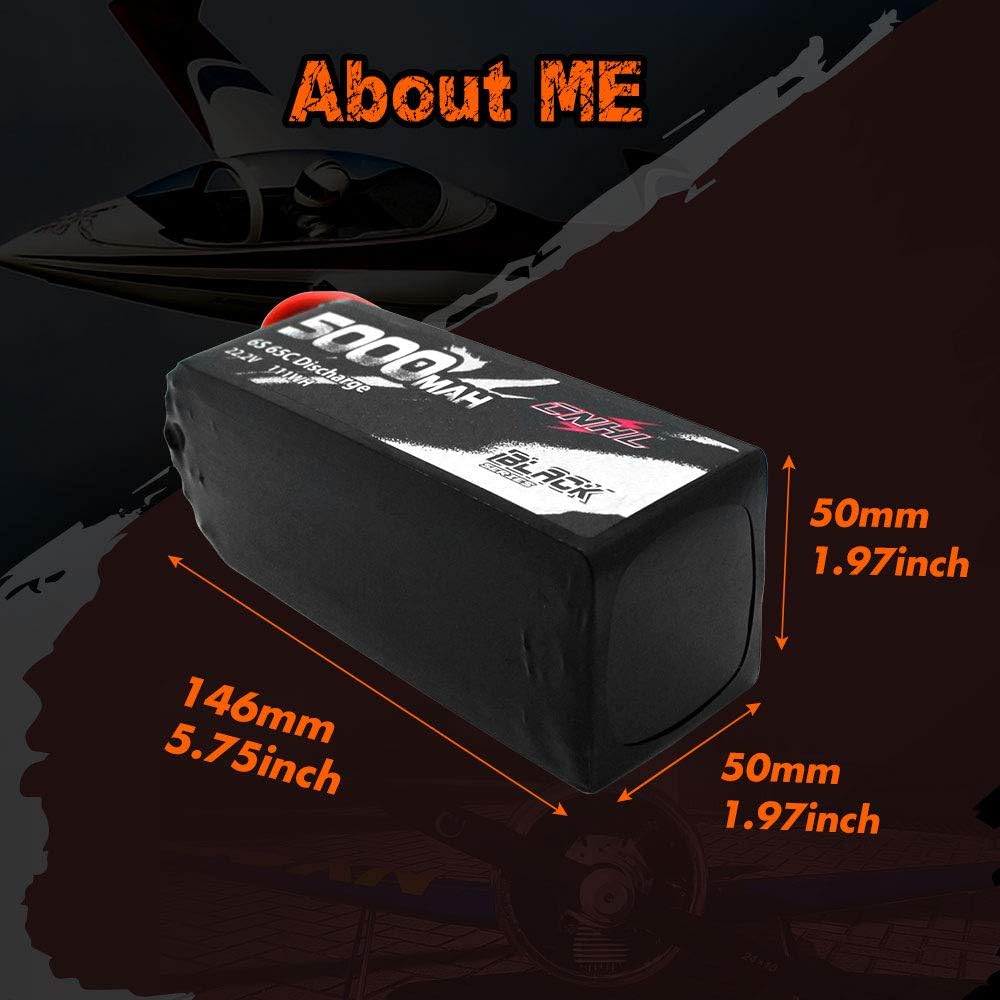 One-Day Sale: Up to 60% Off CNHL Black Series 5000mAh 22.2V 6S 65C Lipo Battery with XT90 for RC Car,RC Airplane/Truck, RC Boat,DJI Airplane,RC Boat,Heli Airplane, Drone FPV,Multi-Motor Hobby DIY Parts One-Day Sale: Up to 80% Off CNHL Black Series 5000mAh 22.2V 6S 65C Lipo Battery with XT90 for RC Car,RC Airplane/Truck, RC Boat,DJI Airplane,RC Boat,Heli Airplane, Drone FPV,Multi-Motor Hobby DIY Parts
