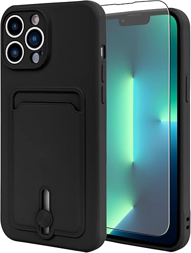MZELQ Funda de silicona para iPhone 13 Pro Max, funda de protección de cámara para iPhone 13 Pro Max + protector de pantalla, funda de ranura para MZELQ Funda de silicona para iPhone 13 Pro Max, funda de protección de cámara para iPhone 13 Pro Max + protector de pantalla, funda de ranura para