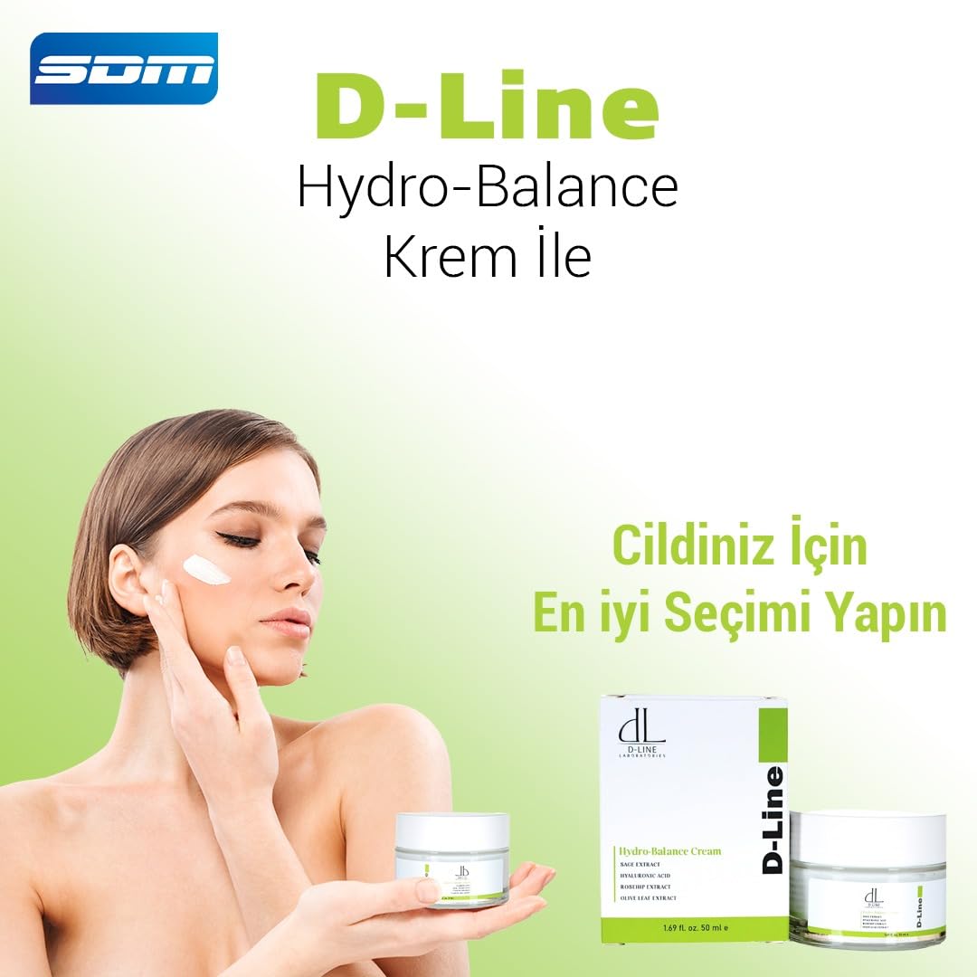 D Line Laboratories Hydro-Balance Cream, Nemlendirici Krem Yüz kremi, Günkük bakım kremi, Hyaluronik