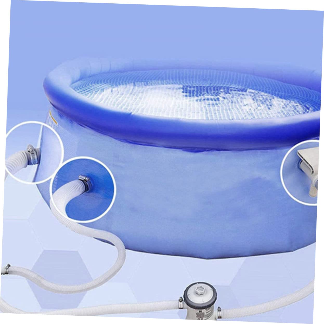 POPETPOP 2 piezas Manguera Flexible para Bomba y Filtro de Piscina de Repuesto Duradero y Adaptable con Material de Goma Resistente y Prevención de Fugas Accesorios Esenciales para