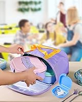 Vista 8 de JMU Estuche para retenedores con orificios de ventilación, estuche para protector bucal contenedor de almacenamiento dental (verde azulado)