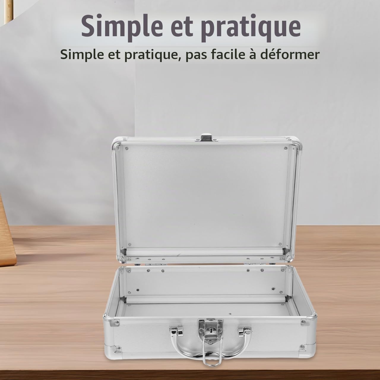 Veemoon Mallette En Aluminium Vide Instruments De Mesure En Aluminium Compartiment À Outils Verrouillable Mallette Universelle Pour Instruments De Mesure 11.40x8.06x4.13in