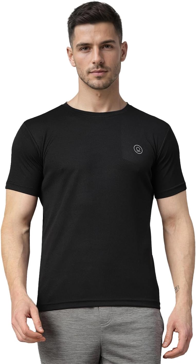 Gym T Shirts for Men Workout Activewear Solid Quick Dry Sports Tshirt for man Breathable Lightweight Half Sleeve Regular Fit Round Neck Running Boys T Shirt