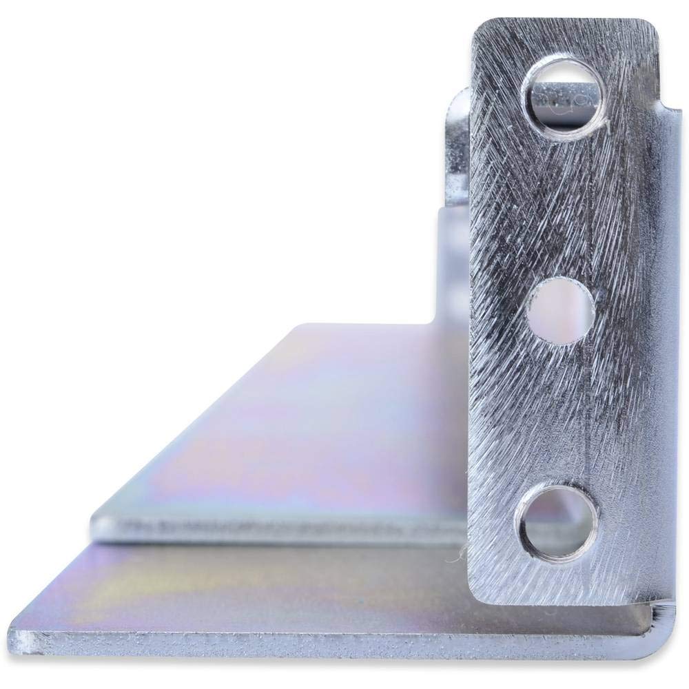 DIGITUS 1HE Gleitschienen - für 19" Netzwerk- & Serverschränke von DIGITUS - Variabele Tiefe von 350 bis 600 mm - L-Profil, 2mm starkes Stahlblech - Traglast 100 kg - Silber