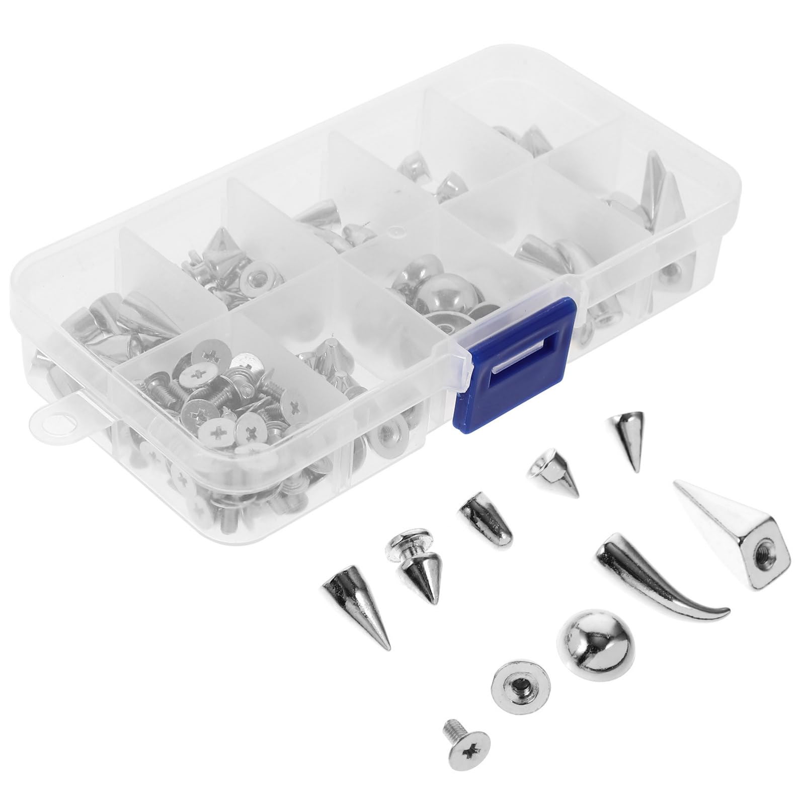 Lurrose Diy Punk Nieten Set Alloy Spikes Für Kleidung Taschen Und Schuhe Einfache Installation Und Langlebige Dekoration Für Leder Und Textilien