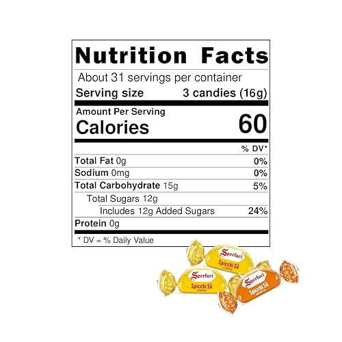 Miniatura 8 de Sperlari "Spicchi" - Bolsa de caramelos duros de naranja cítrico y limón a granel, dulces italianos envueltos individualmente, bolsa de 2.2 libras