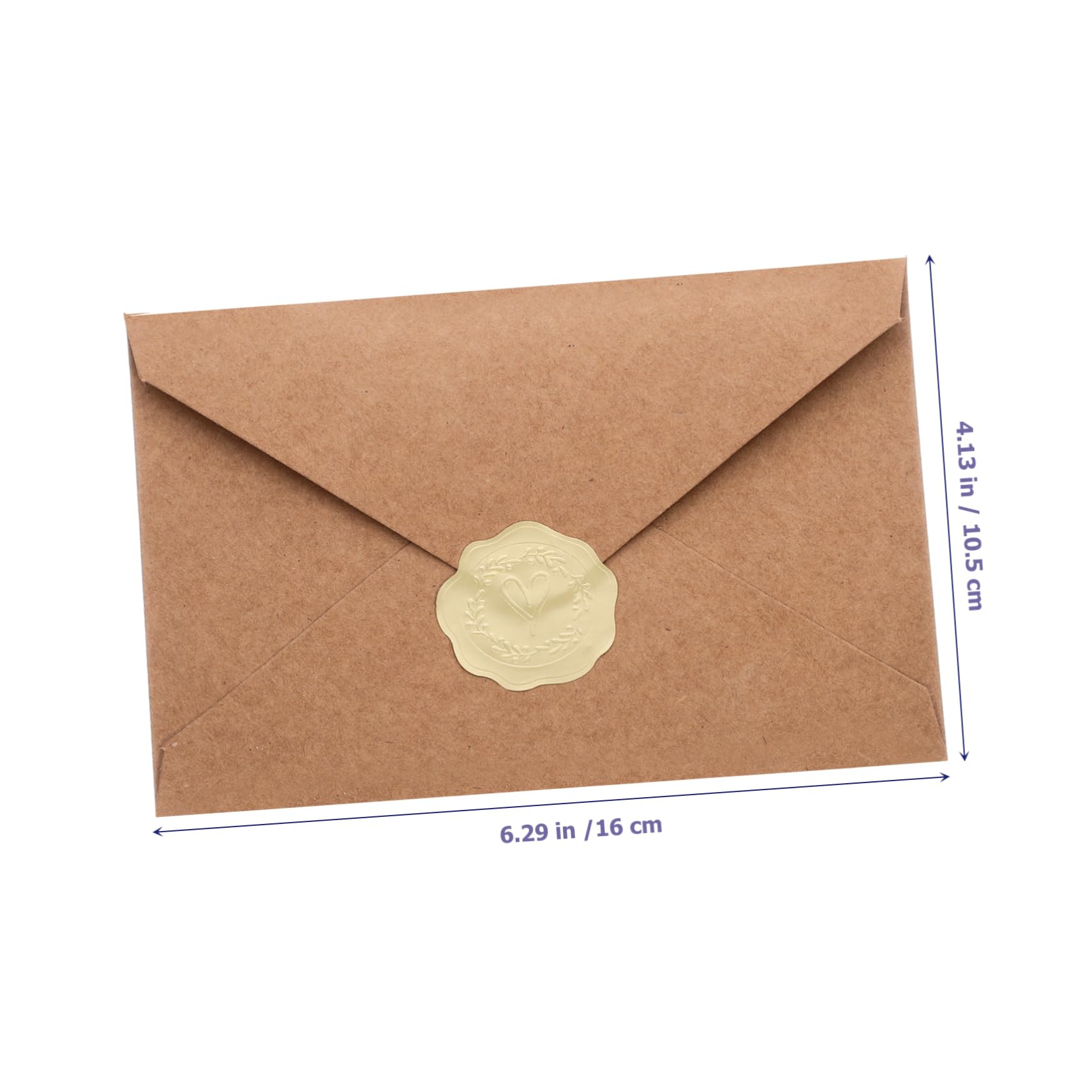 DOITOOL 4 Juegos Sobre De La Vendimia Sobres Pegatinas Accesorios Decoracion Para Bodas Decoración Suministro De Fiestas Accesorio Para Fiestas Suministros Para Festivales Papel