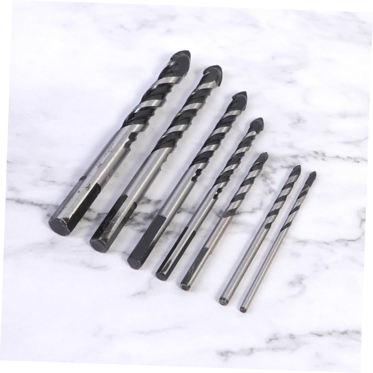 7 piezas Taladro de pared Broca triangular Brocas for mampostería Brocas for azulejos for taladro Broca de cerámica Broca de carburo Brocas for vidrio Brocas for azulejos Brocas for hormigón Taladro d