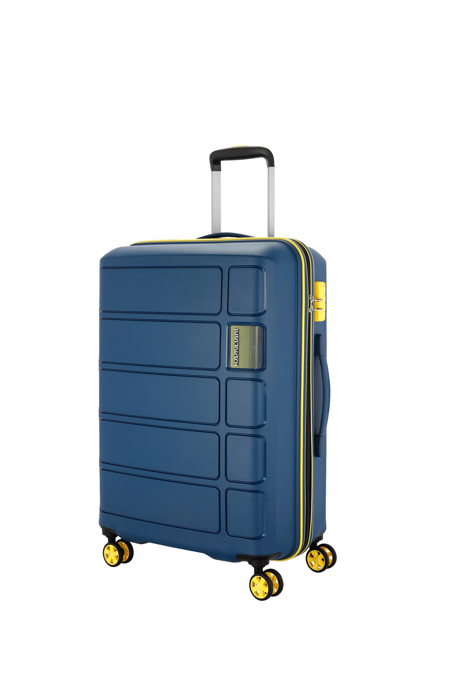 American Tourister Large Harrier Zing 78 Cms Check-in (Pp) Hard Sided 8 Wheels Spinner Luggage/Suitcase/Trolley Bag (Navy) (Double Wheel), Navy Blue, Medium