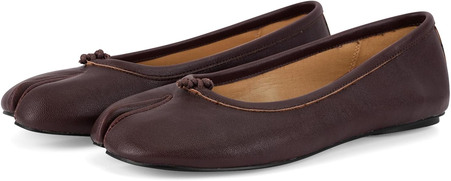 Tabi Shoes Women Split Toe Shoes Wide Width Ballet Flats Comfort Casual Work Shoes for Women Office - Image 6