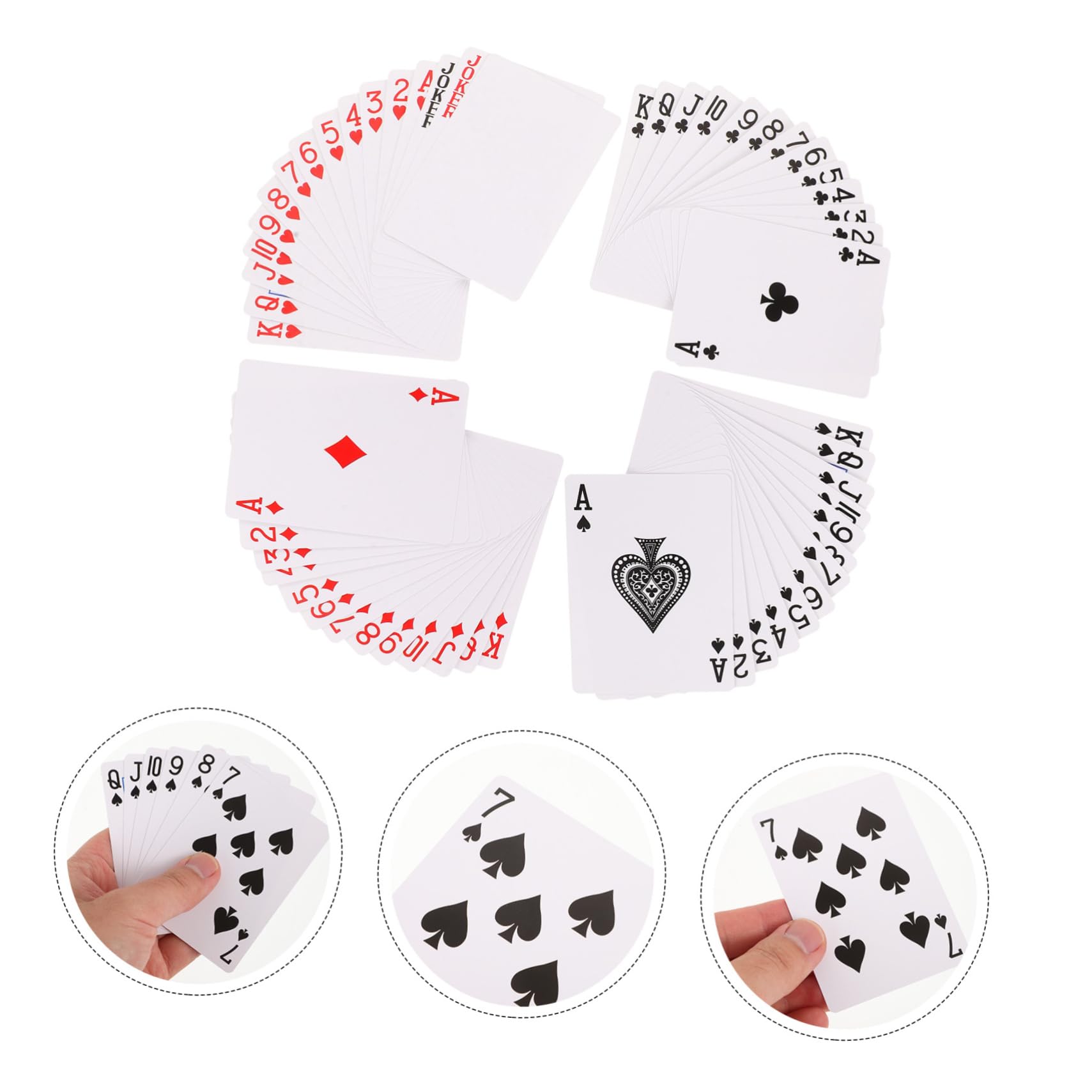 Toyvian 5sets Carte Da Gioco Termiche Personalizzabili Carte Da Poker Vuote Per Per Feste e Giochi Famiglia Materiale Sicuro e Resistente Stampa Sublimazione Avanzata Per Colori Vivaci
