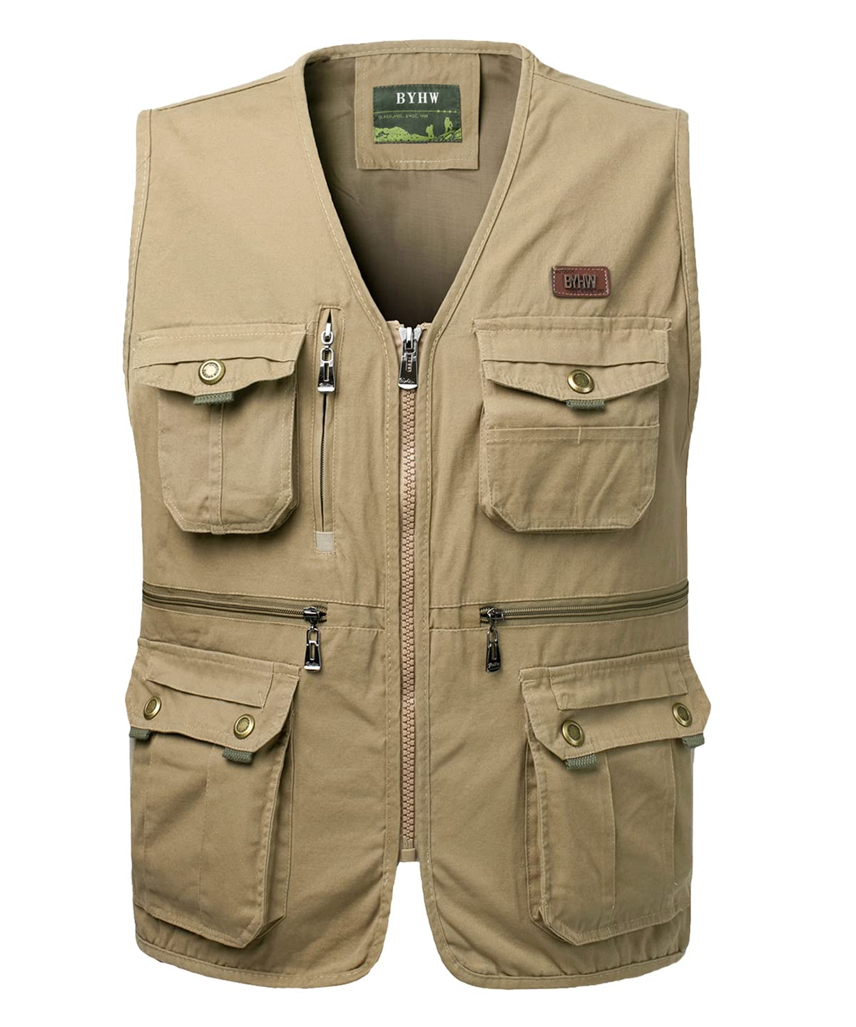Uomo Gilet da Pesca Fotografi Gilet Sportivo da Viaggio Multitasca Giacche Giubbini Senza Maniche Gilet da Caccia
