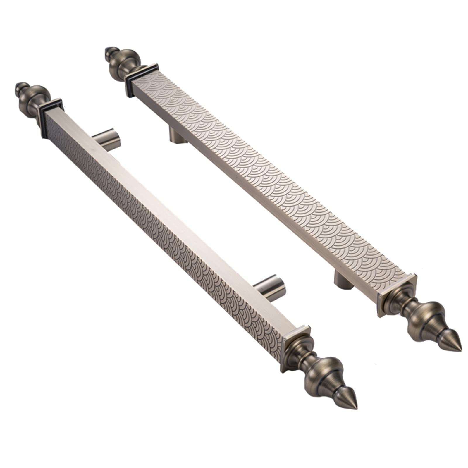 Lrfvhyqnk Style1 Barn Door Handles Sliding Pull, Double Sided Sliding Barn Door Pull Handles Bronze 60-150Cm(,60Cm)