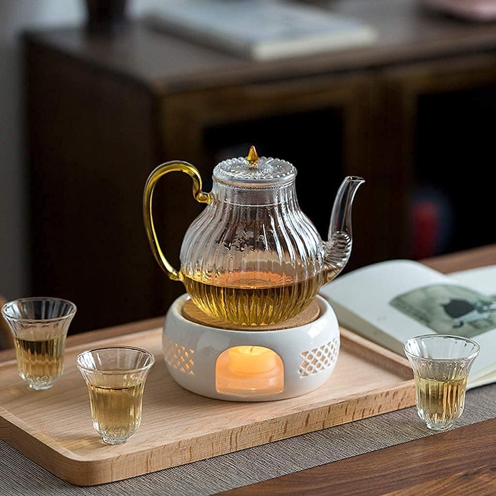 Tea Stove Ceramic Ceramic Teapot Warmer Porcelain Heating Furnace Warmer Candle Heater