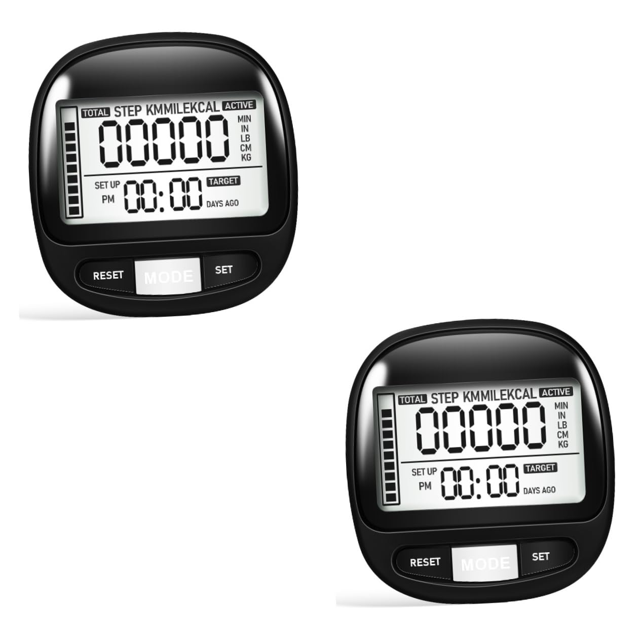 TOYANDONA Podomètre Portable pour Seniors Compteur Écran Large Mémoire de Jours Matériau Durable Extérieur