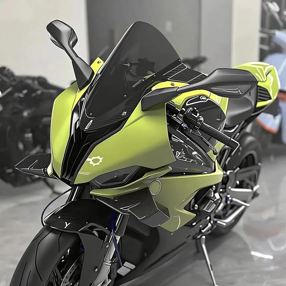 Do BMW S1000RR 2019-2024 Szyba Przednia Z Włókna Węglowego, Deflektor Wiatru Motocykla, Akcesoria Przedłużenie szyby motocykla(2)