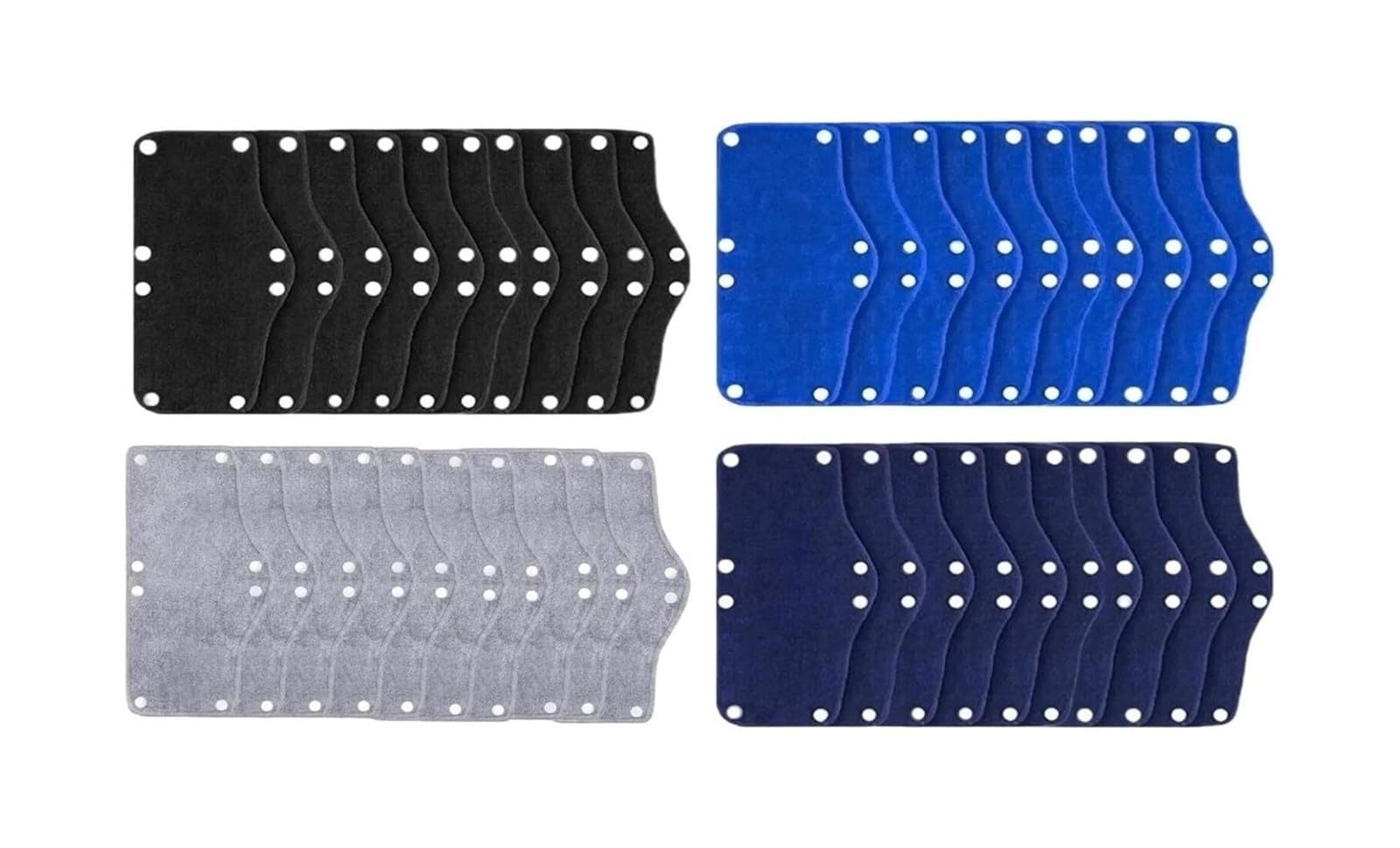 Fascia antisudore for elmetto in Cotone | 18 pezzi multicolori e neri for fodera for elmetto: assorbimento e asciugatura del sudore