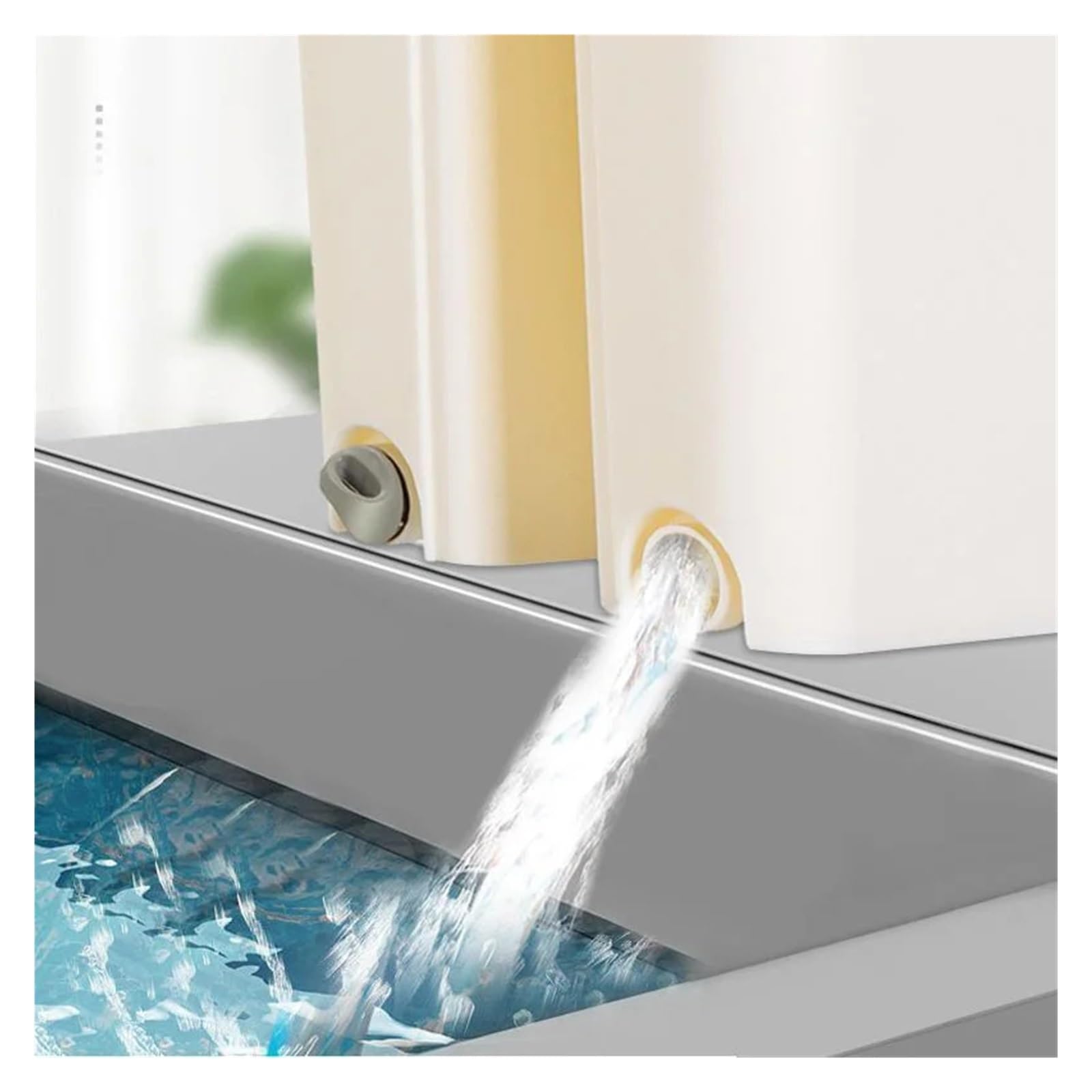 Compatible con trapeador con cubo y exprimidor, trapeador y cubo for piso plano manos libres, trapeadores de microfibra multifunción, herramientas de limpieza for el hogar(1bucket 1mop 6cloth)