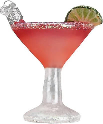 Old World Christmas Adornos Bebidas Adultos Vidrio Soplado Adornos Para Árbol De Navidad, Cosmopolitan