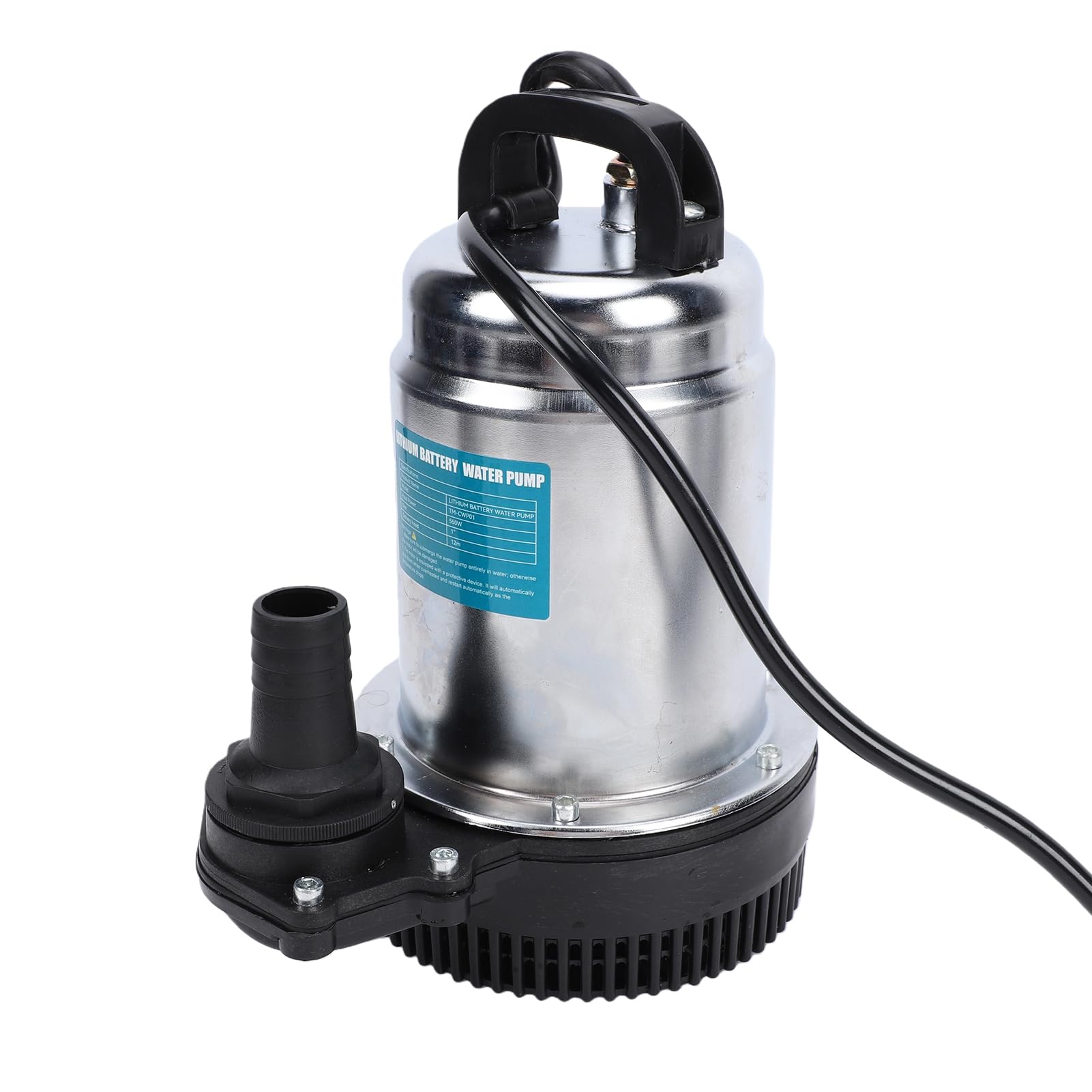 Luocute Bomba de Agua Sumergible Inalámbrica para Baterías, 1003 GPH | Bomba de Transferencia con Cuerpo de Hierro ABS, Cabezal Máximo de 39 Pies, para Agua Limpia y Sucia, Uso en Sótanos de