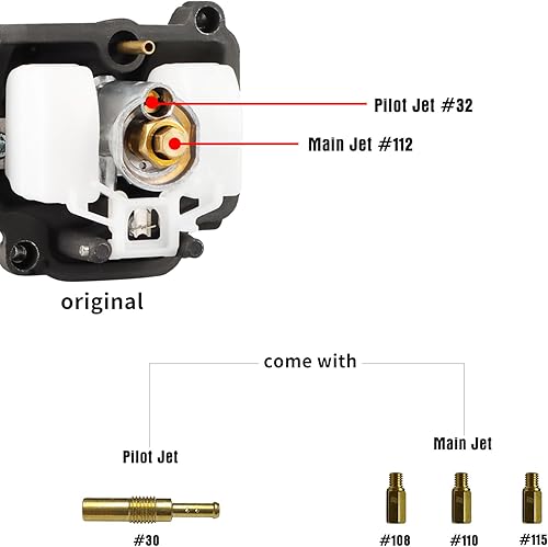 Miniatura 10 de NIBBI Carburador de 1.260in de rendimiento para motocicleta PWK32 mm 250CC PWK32 mm con chorros de carburador para GY6 YAMAHA KAWASAKY SUZUKI Dirt