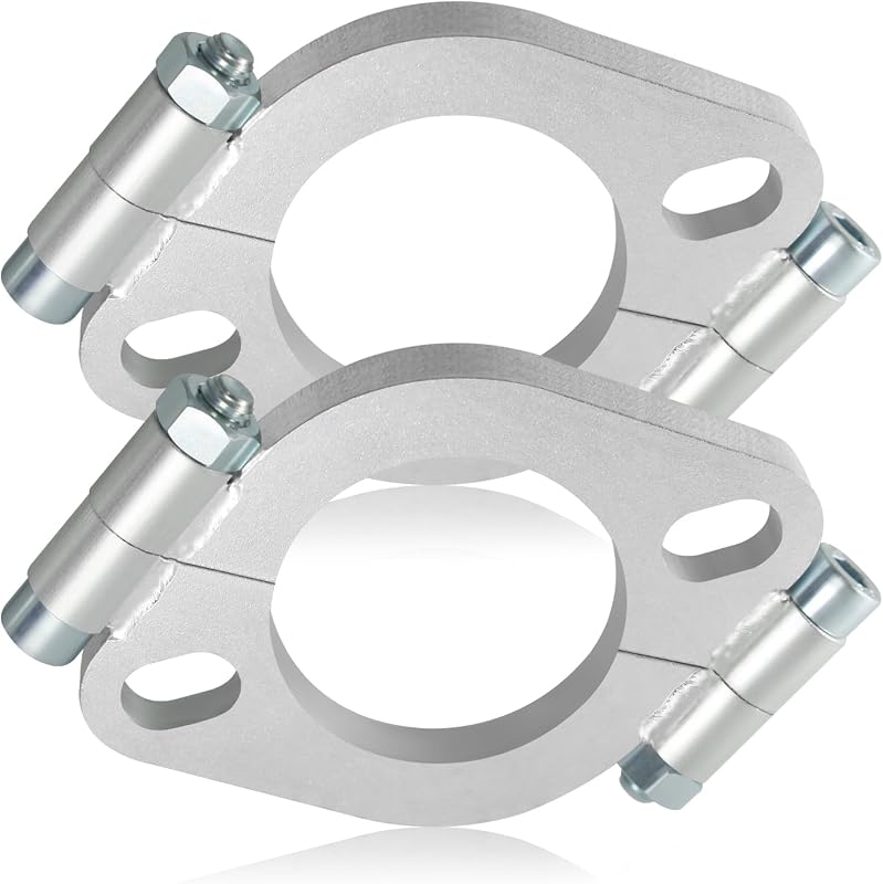 Flange Bipartida para Reparo do Escapamento LWNWPPER 2" em Aço Carbono Galvanizado – 2 unidades