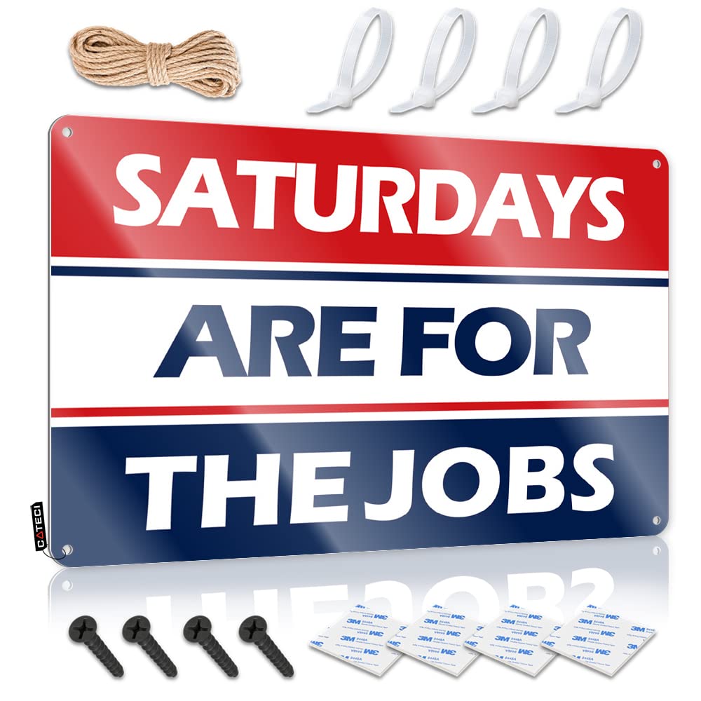 Funny Signs Billiard Saturdays Are For The Jobs Tin Sign Tin Wall Decor Bar Wall Decor(30X40CM)
