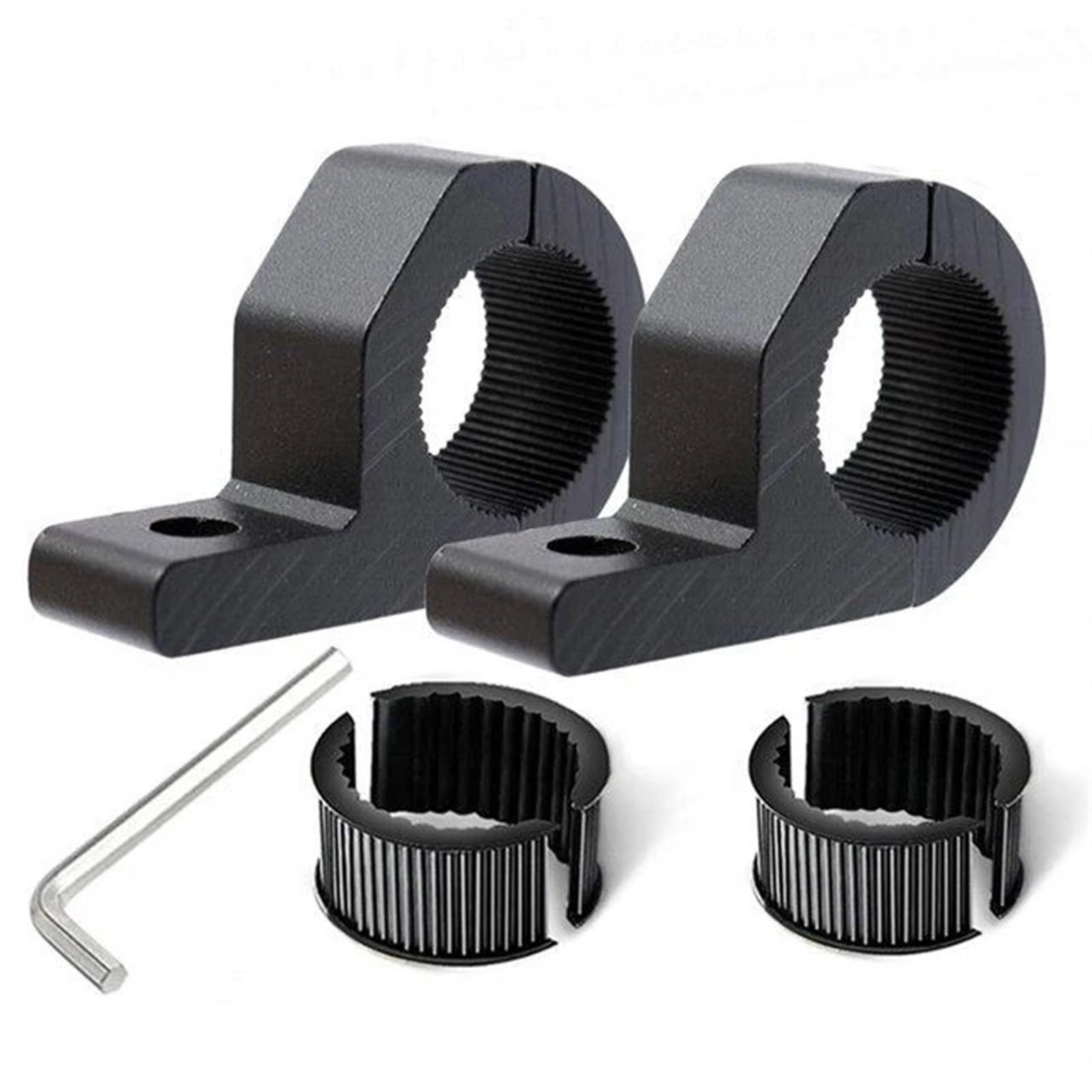 Rack Roll Cage Motorcycle Headlight Spotlight Clamps Bracket Tube Mount for Fog Light Auxiliary Lamp Holder Motos Accessories(2pcs B)