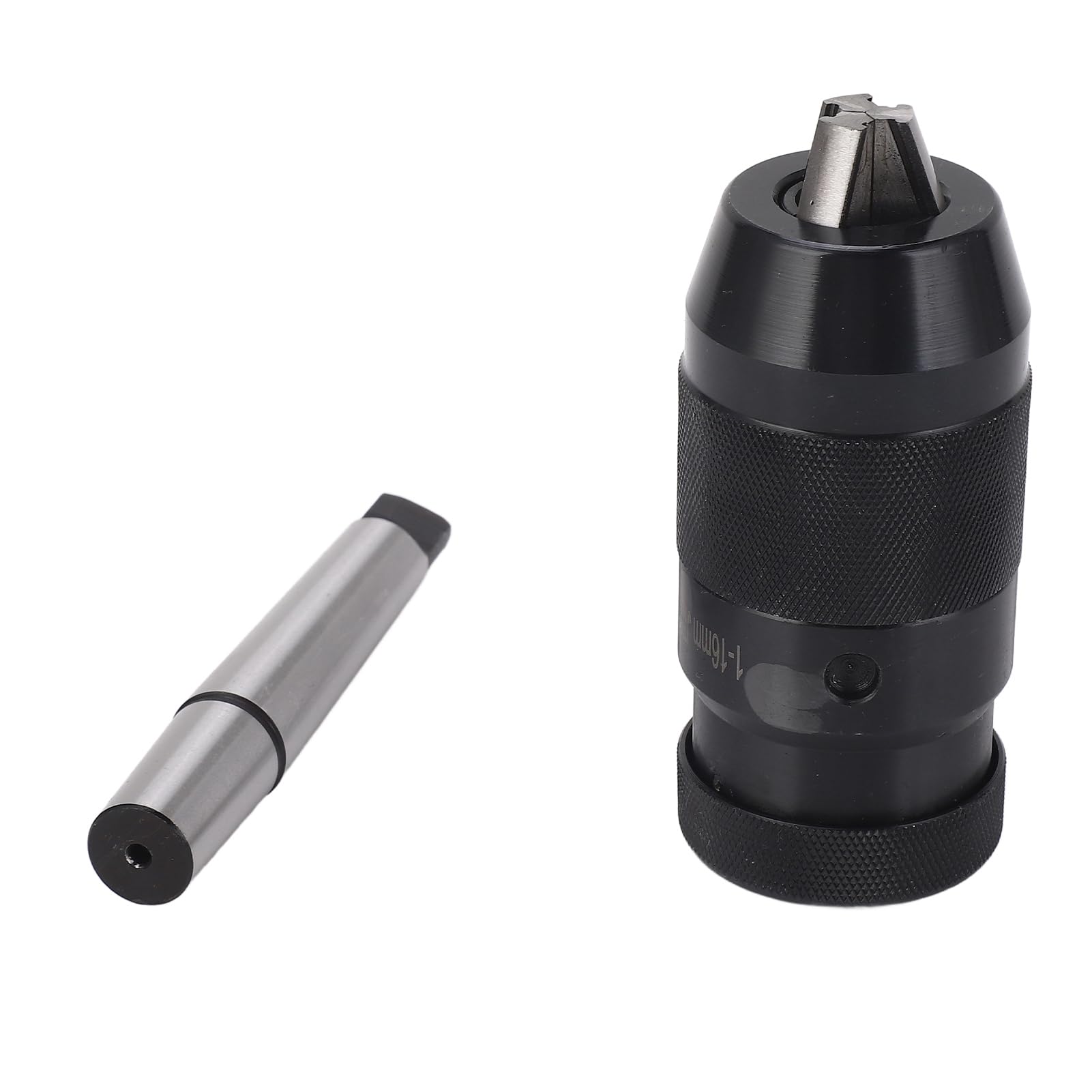Mandrino per trapano autoserrante 1-16mm Mandrino per trapano manuale senza chiave ad alta precisione con gambo MT2 JT6 Acciaio ad alto tenore di carbonio resistente all'usura per