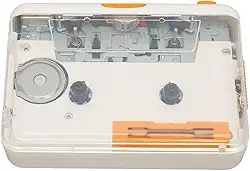 Conversor de cassete USB para MP3, leitor de áudio portátil Walkman com fita para MP3 com fone de ouvido, leitor de fita de música MP3, Plug and Play