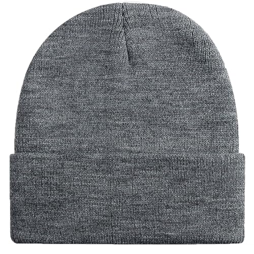 Image of Rosoz Beanie for Men Women Cuffed Knit Hat Winter Beanies Skull Cap Unisex