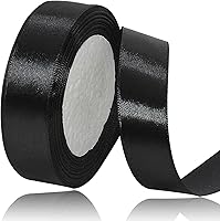 Vista 13 de Cinta de satén dorada de 3/4 pulgadas x 25 yardas, cinta de tela de color sólido para envolver regalos, manualidades, fabricación de lazos