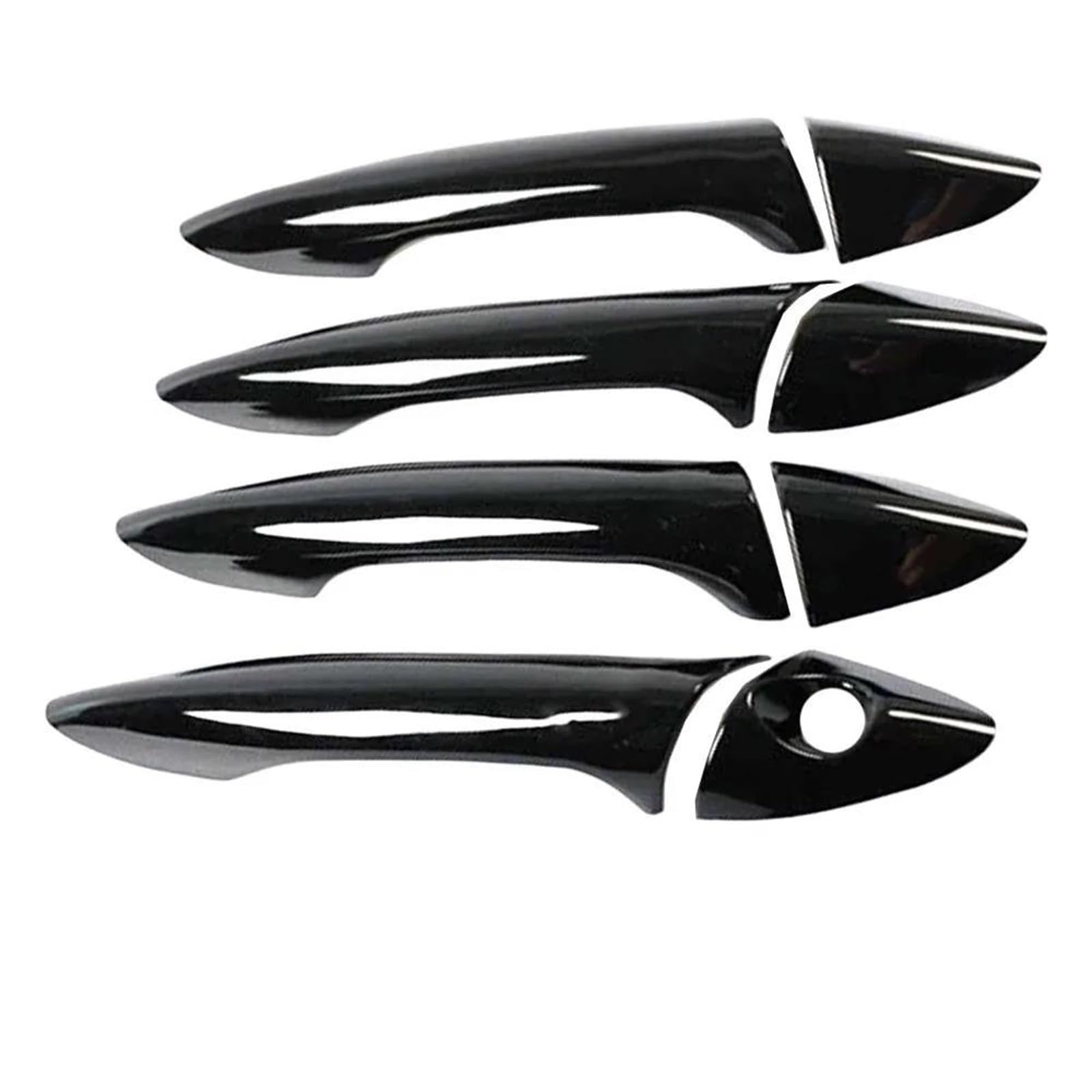 Fkhbzm Style 6 Car Accessories Door Handle Trim Abs Exterior Strip Cover Decorative For Hyundai I30 2012-2016(Style 6)