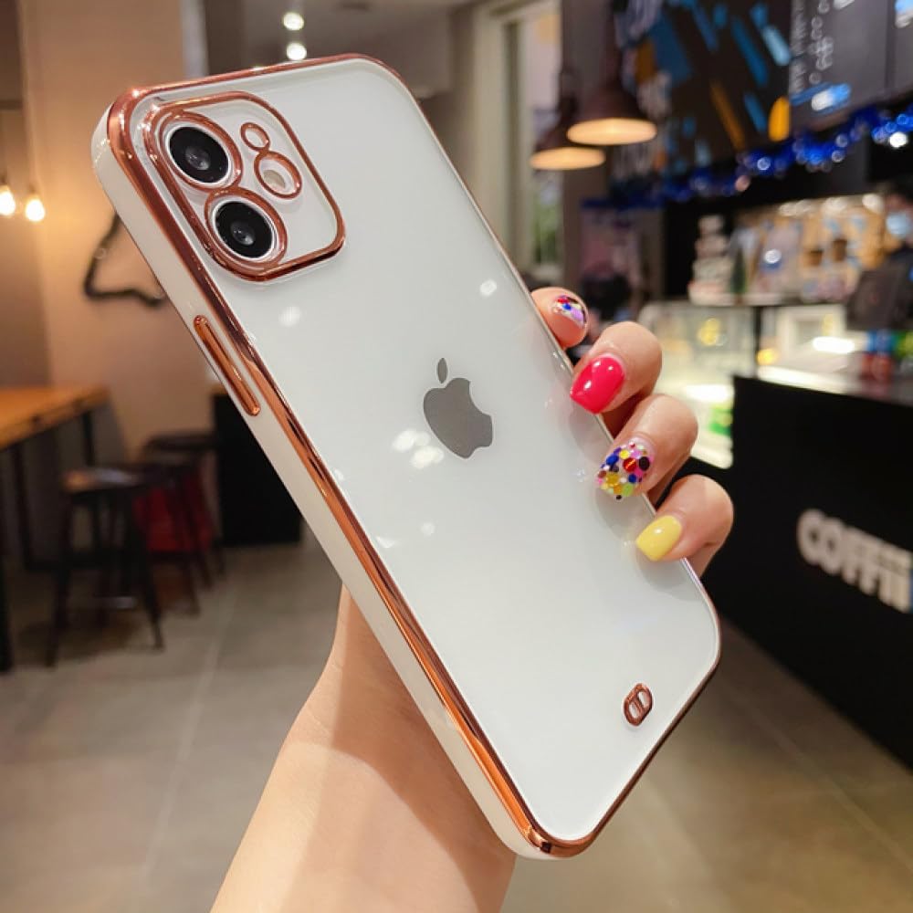 Coque silicone iPhone SE 2020 de luxe transparente chic
