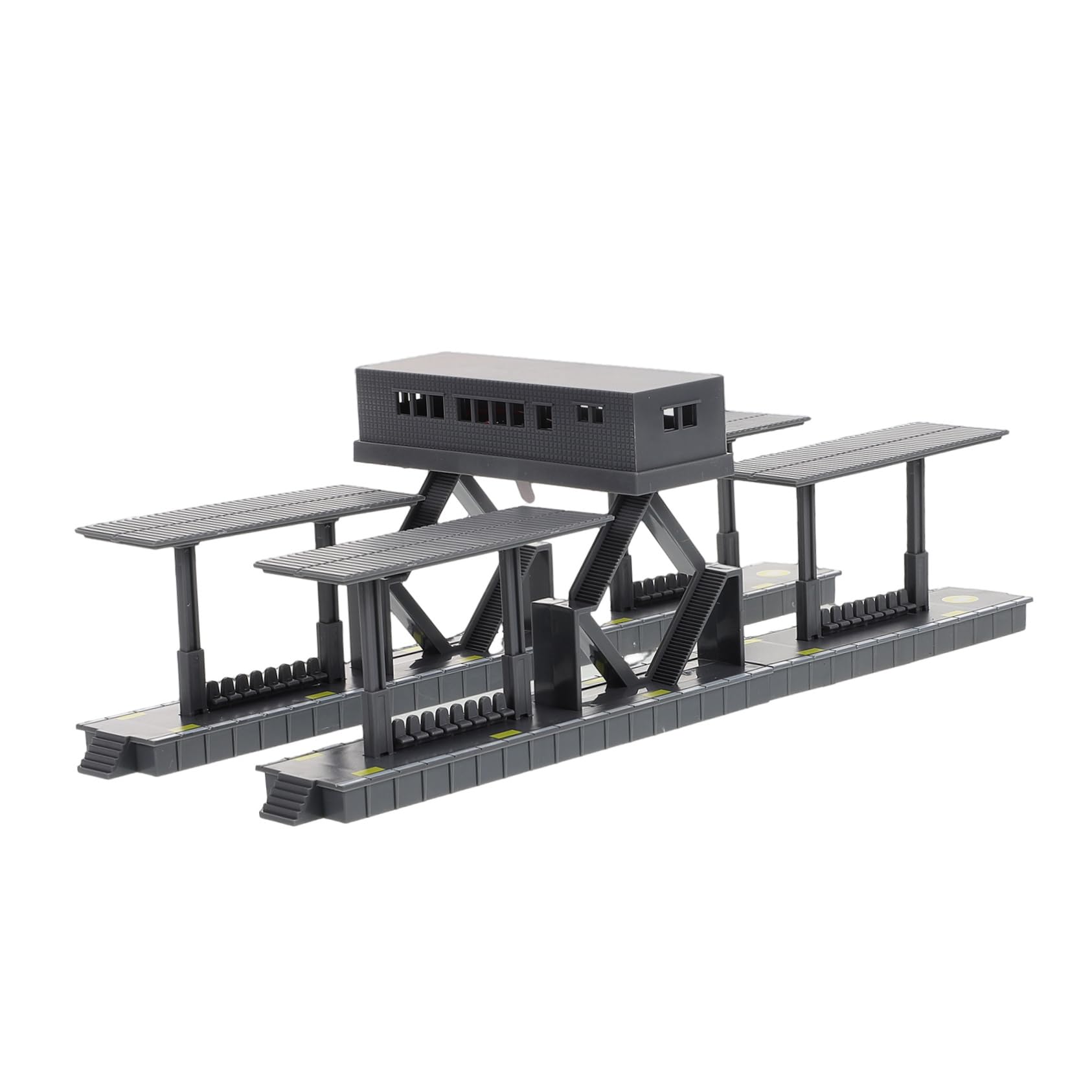 Lifelike Railway Diorama Kit Plastic Footbridge Model Educational Toy for Boys and Girls Enhance Creative Play