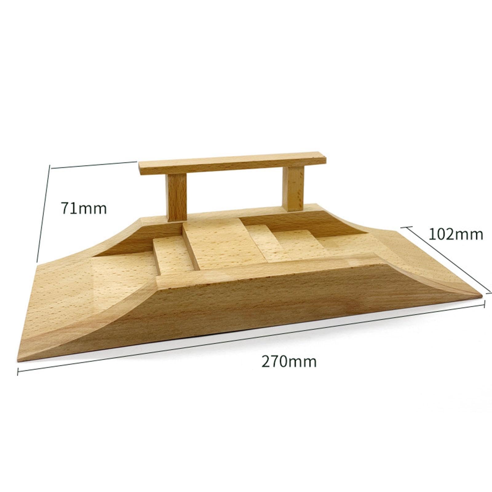 Wooden Fingerboard Ramp Accessorio Skate Park Dita in Legno Rampa per Fingerboard Ostacolo Allenamento Abilità Motoria Oggetto Multifunzionale Resiste, Style C