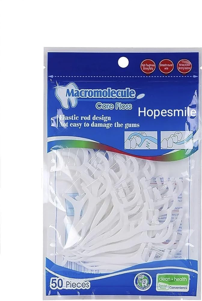 Dental Floss Picks 50 Pieces Interdental Tooth Cleaning Sticks for Plaque Removal Clean Teeth Fresh Breath Healthy Gums Travel Friendly Oral Care Tool-image-17