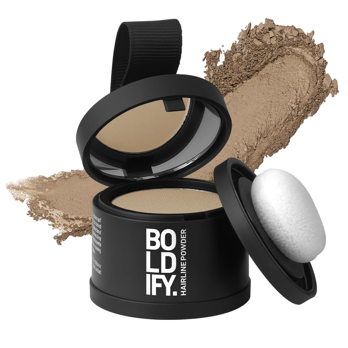 BoldifyHairline Powder - Root Touch Up Hair Color for Gray Coverage - Bald Spot Concealing Hair Powder for Women & Men - 48-Hour Stain-Proof - Medium Blonde