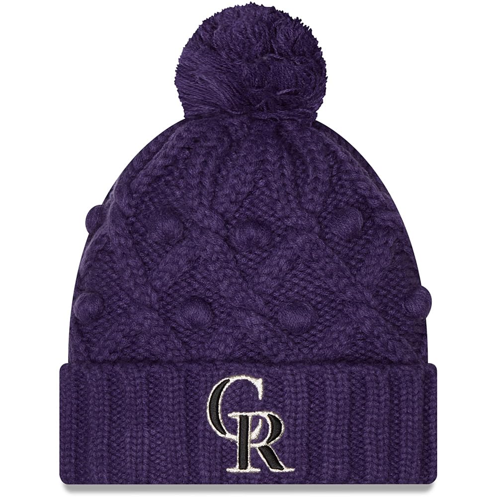 New EraWomen Colorado Rockies Toasty Knit Cuffed Beanie Hat Purple