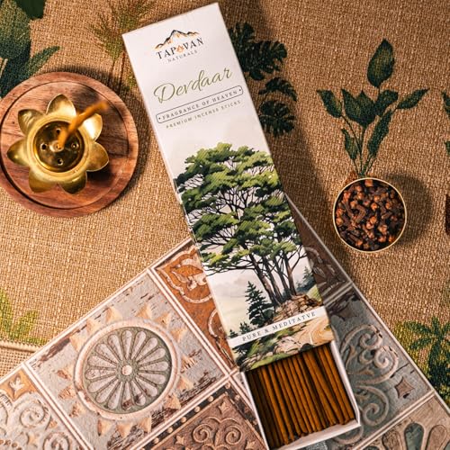 Image of Premium Cedar Devdaar Incense Sticks - Handcrafted, Earthy & Pure Fragrance for Meditation, Spiritual Healing & Relaxation | Pack of 1 (40 Sticks)