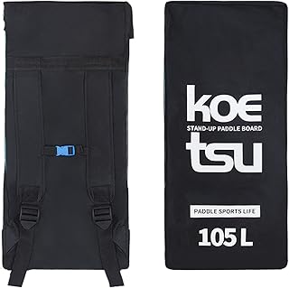 JINGLING Inflatable Standup Paddle Board Backpack, 105L Foam Padded Stand Up Paddleboard Cover Case with Adjustable Shoulder Strap for Swimming Beach Hiking