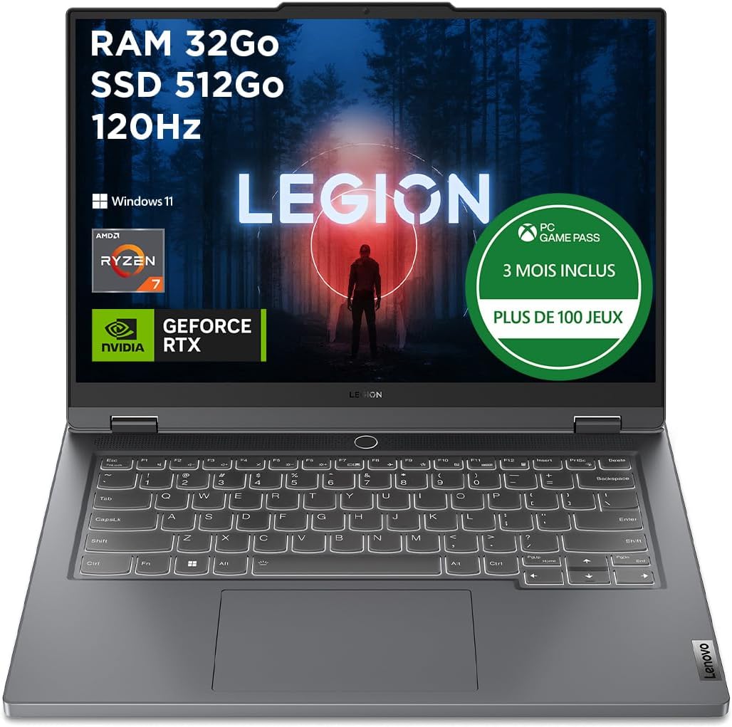 Lenovo Legion Slim 5 14APH8 PC portable gaming 14,5" OLED 120Hz RTX 4050