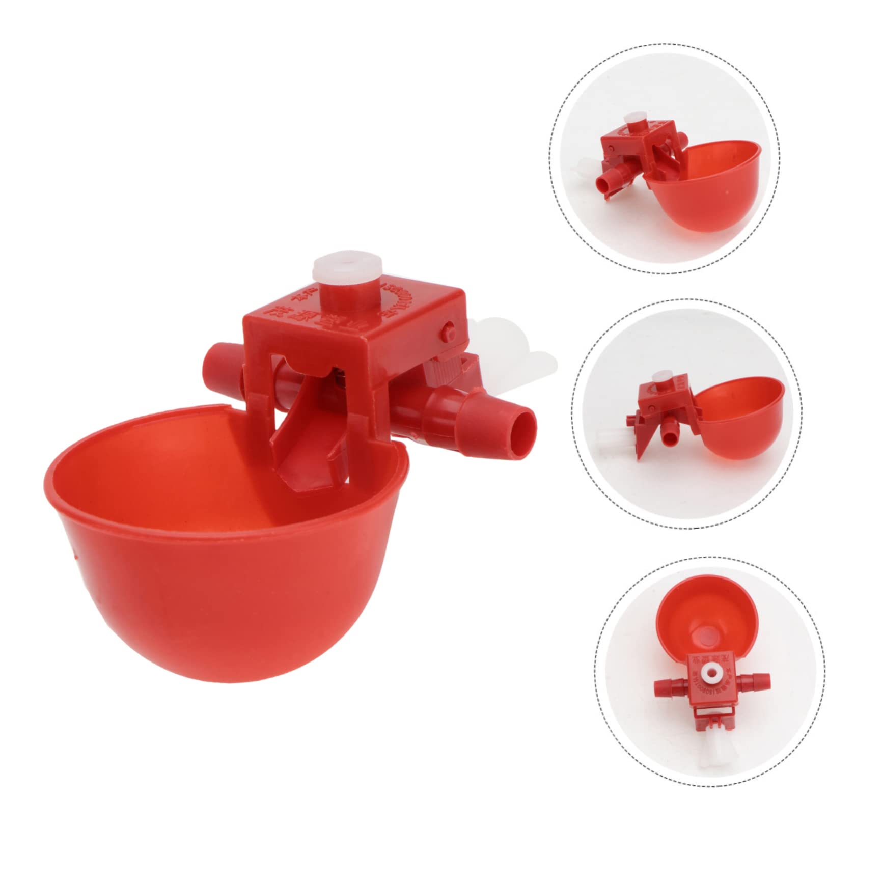 Bebedero Automático para Pollos y Palomas Rojo de Abs Ajuste de Agua Fácil y Seguro para Granjas Avícolas y Uso Doméstico Color Aleatorio