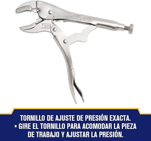 Miniatura 4 de IRWIN VISE-GRIP - Alicates de bloqueo originales con cortador de alambre, mandíbula curvada, 7 pulgadas (702L3)