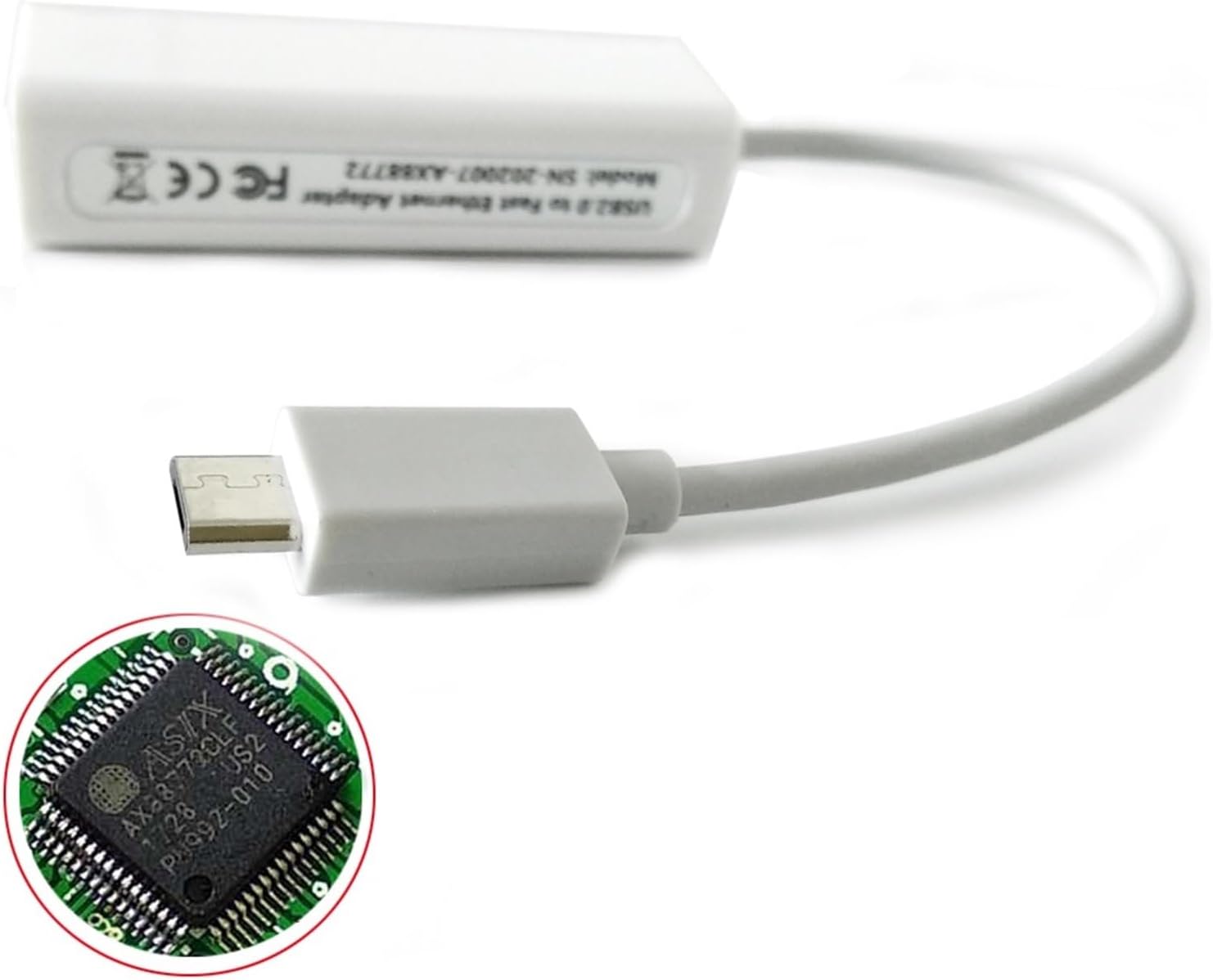 AX88772 is Suitable for B8 MIB2 Cable Dub E100 Ethernet Adapter(Micro USB to LAN)