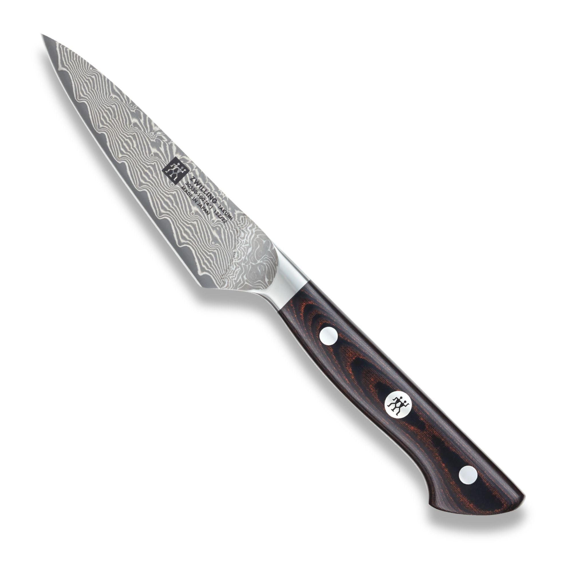 ZWILLING ツヴィリング 「 タクミ パーリング ナイフ 100mm 日本製 」 ダマスカス ペティ 包丁 【日本正規販売品】 Takumi 30550-101
