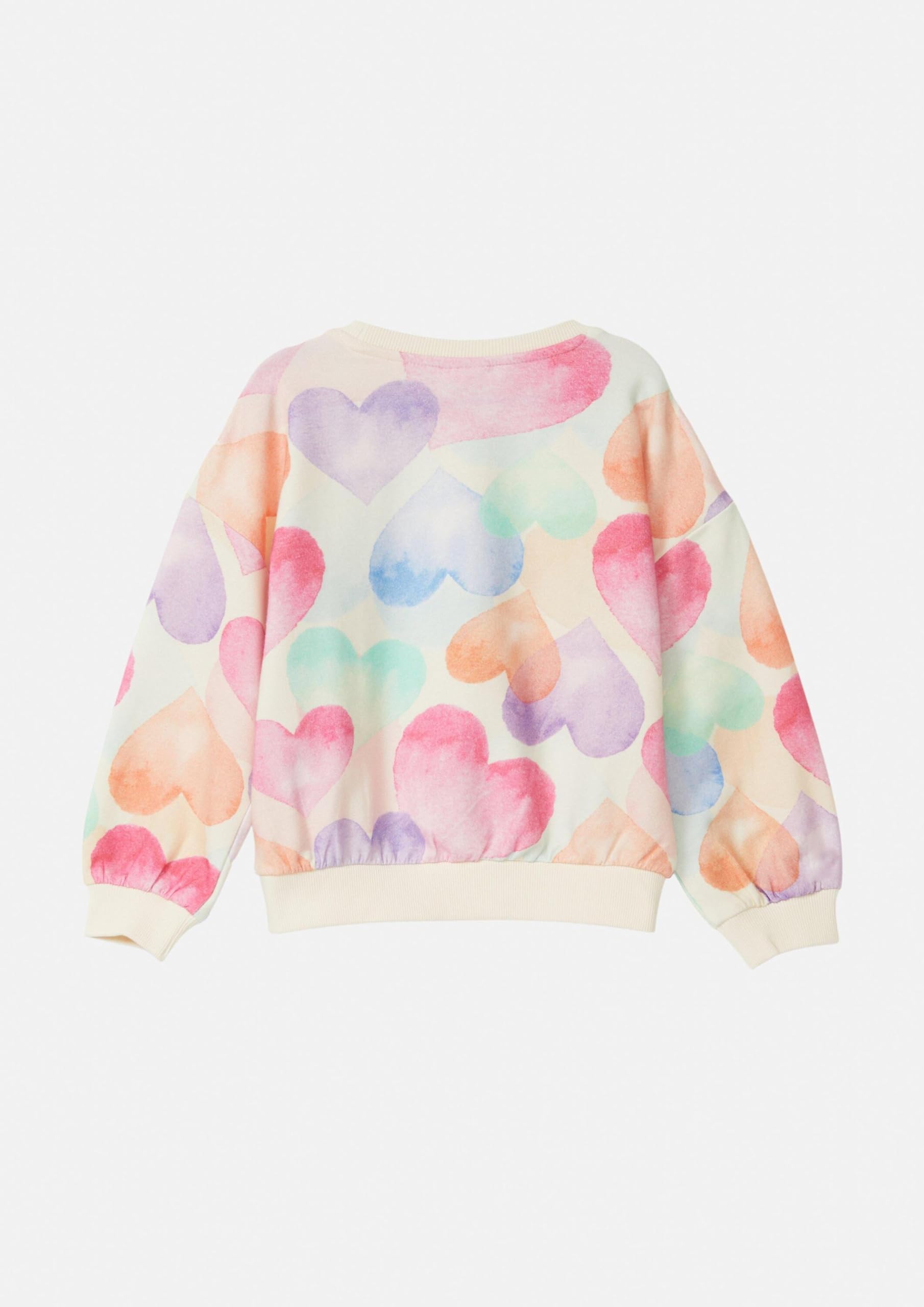 s.Oliver Mädchen 2176137 Sweatshirt mit Allover Print (1er Pack)